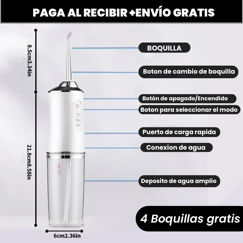 Irrigador Dental Fresh Cleaning: Higiene Perfecta®