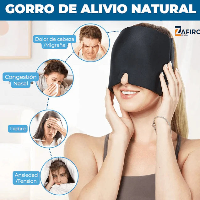 GORRO EN GEL PARA DOLOR DE CABEZA Y MIGRAÑA