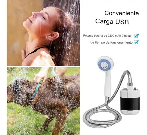 Ducha Eléctrica Portátil Recargable Para Acampar, Exteriores